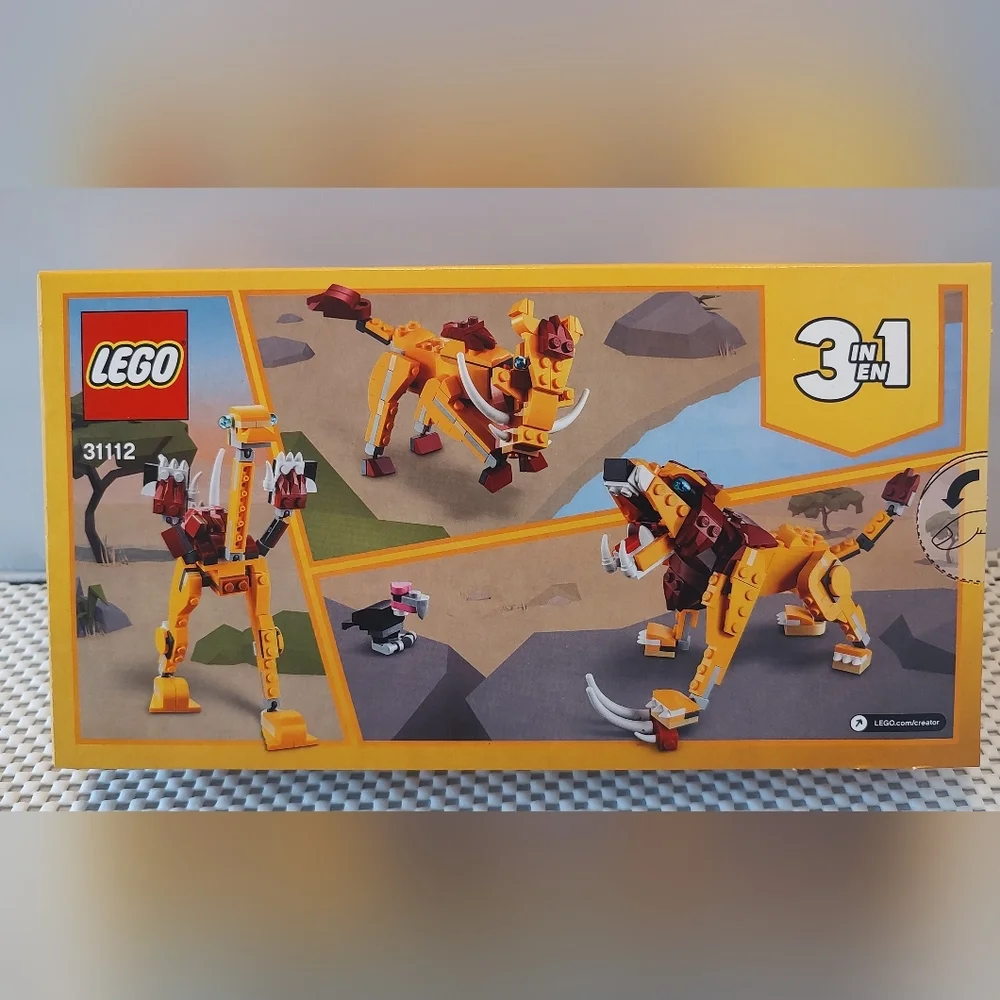 Lego Creator 31112 Wild Lion 3-in-1 Ostrich Warthog
